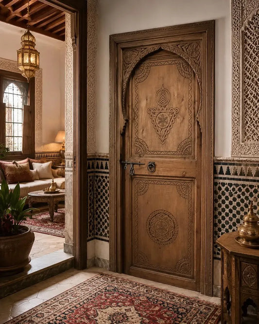 Choosing a Large Double Door With Moorish Presence