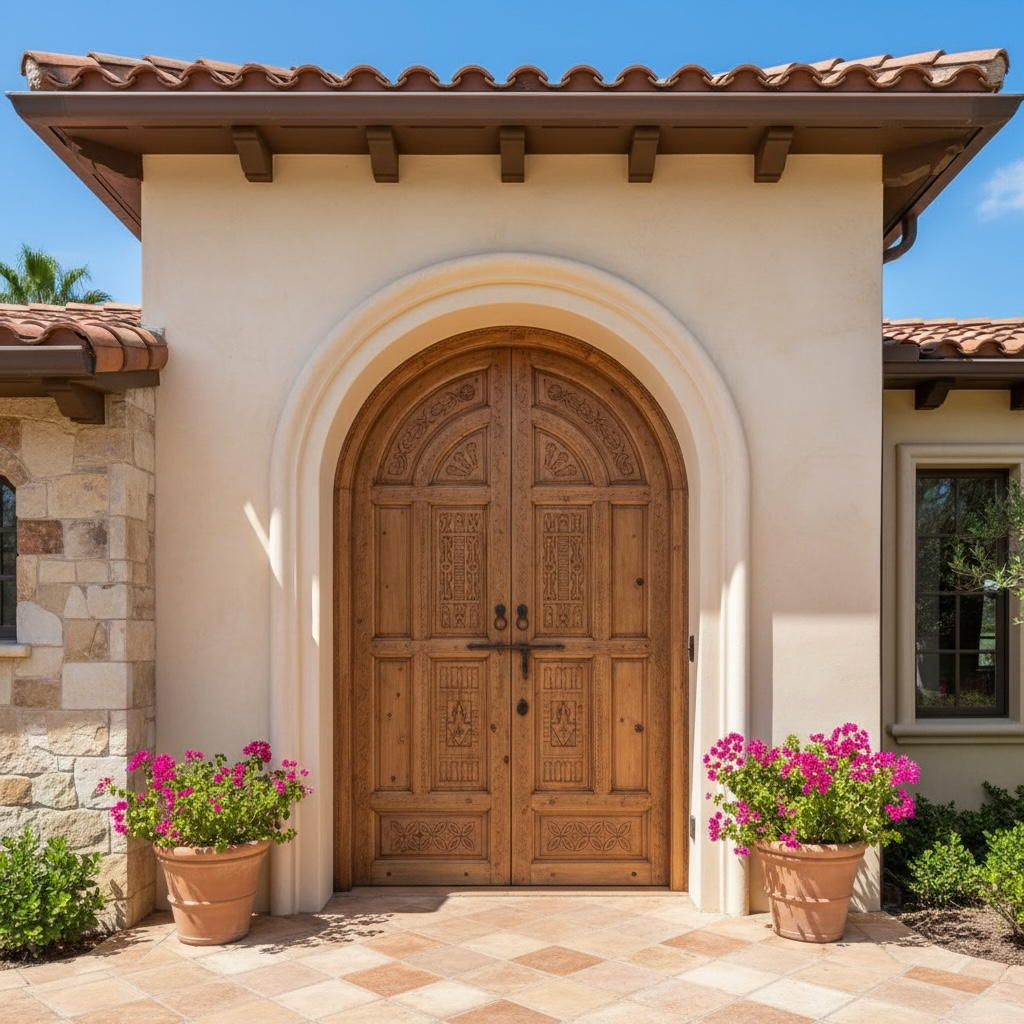 Large Moroccan exterior doors