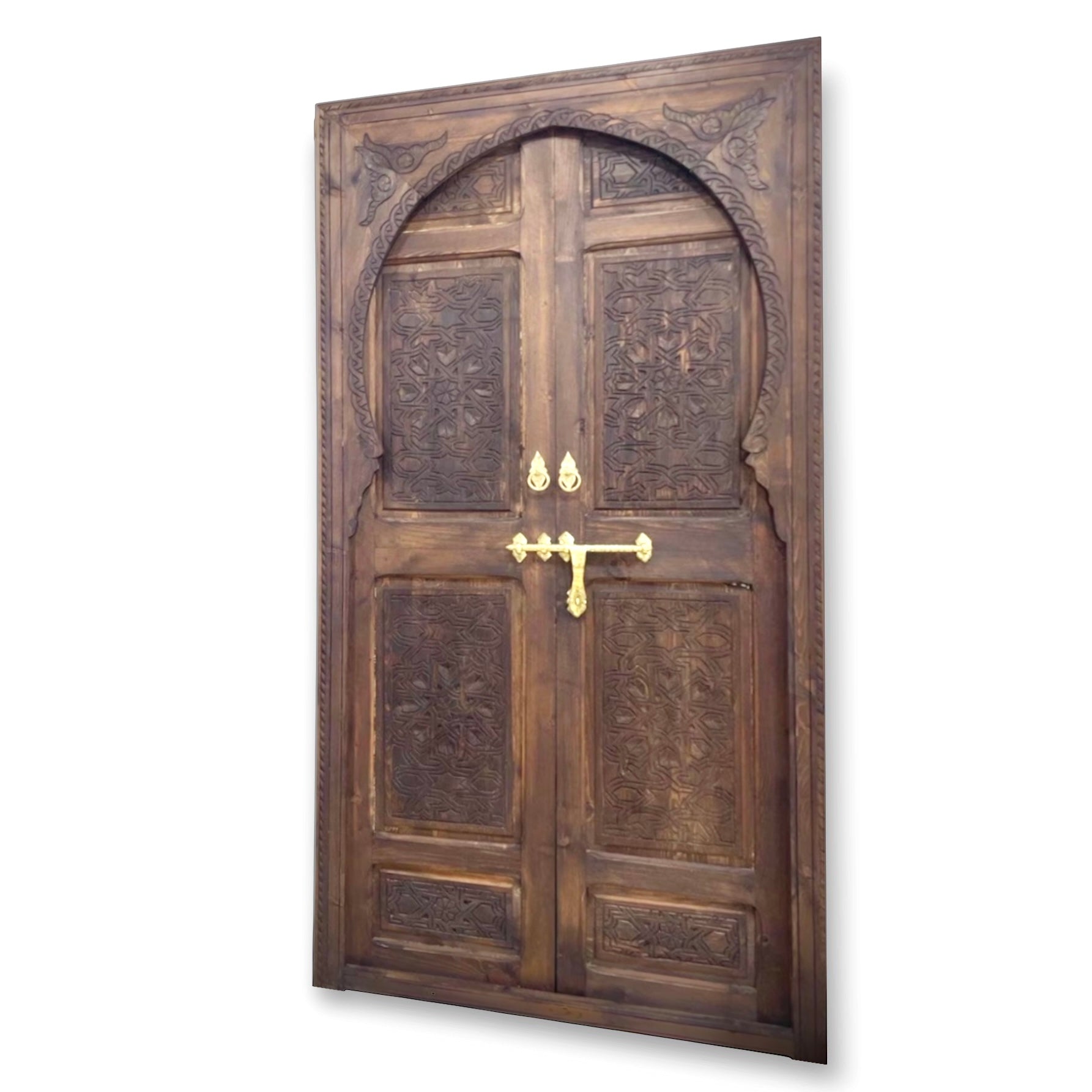 Modern Darna door with sleek design and wood finish, featuring a sturdy frame and elegant handle from My Store.