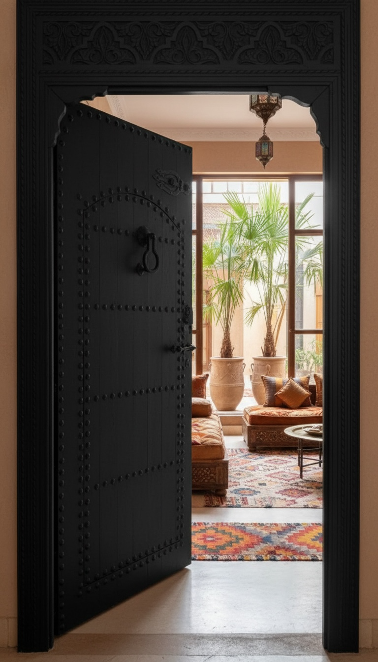 Marrakech old riad door