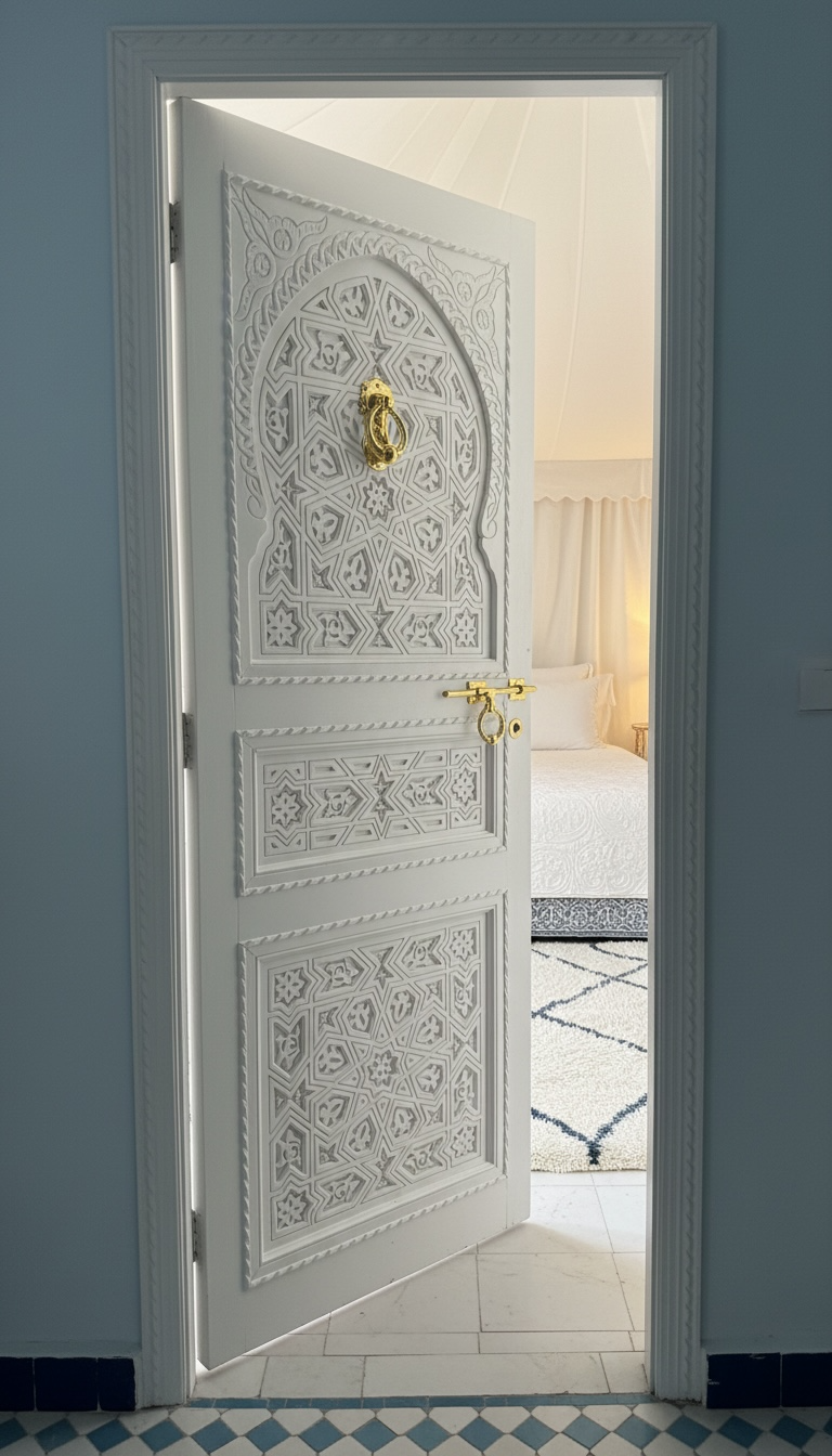 Cordoba white arch door