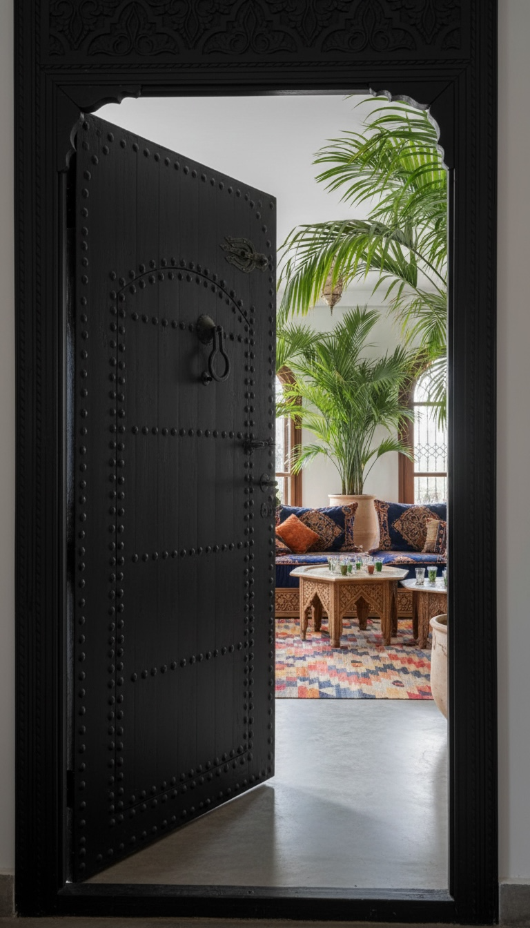 Marrakech old riad door