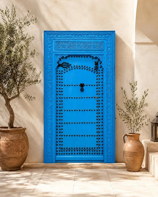 Mogador blue door
