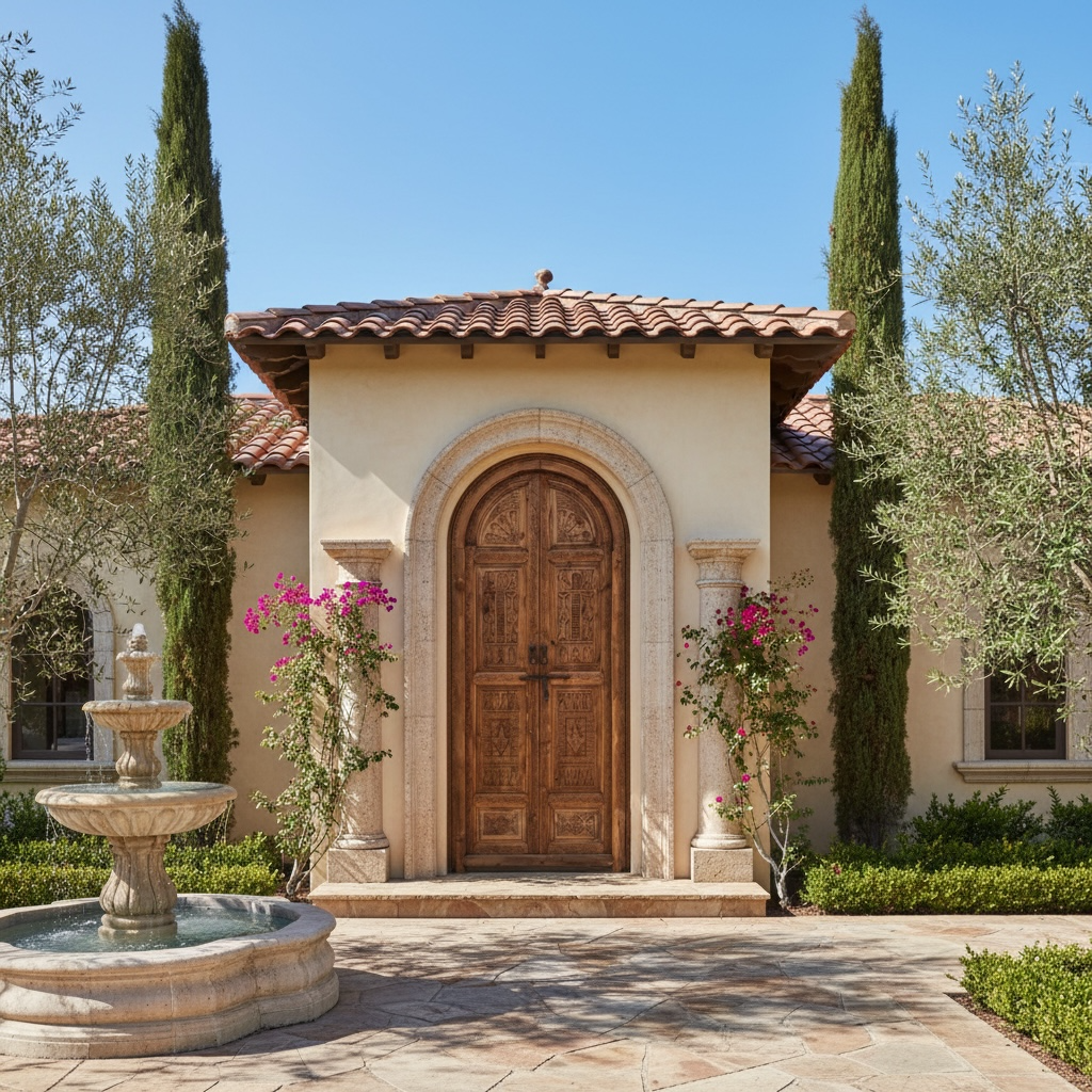 Moroccan Alhambra palace door with intricate carvings and traditional design, showcasing vibrant patterns and craftsmanship.