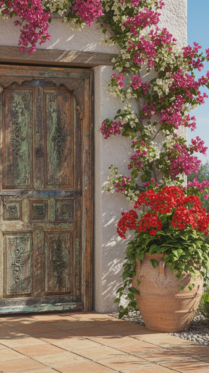 Vintage Andalus garden door